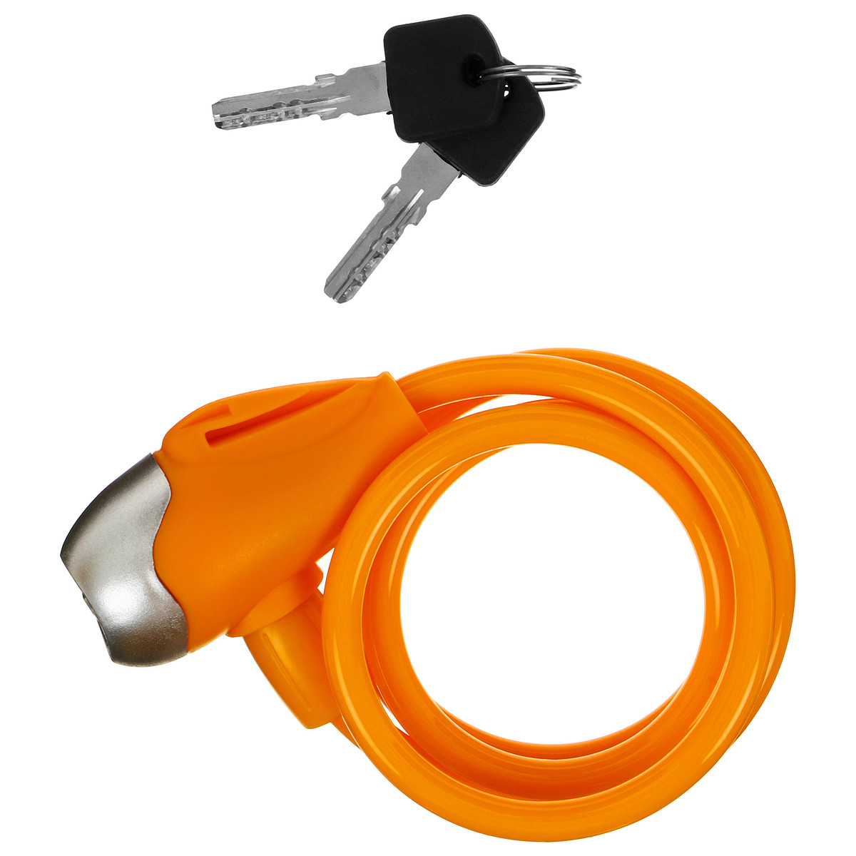 Велосипедный замок dream bike, детский, 8×1000 мм, оранжевый