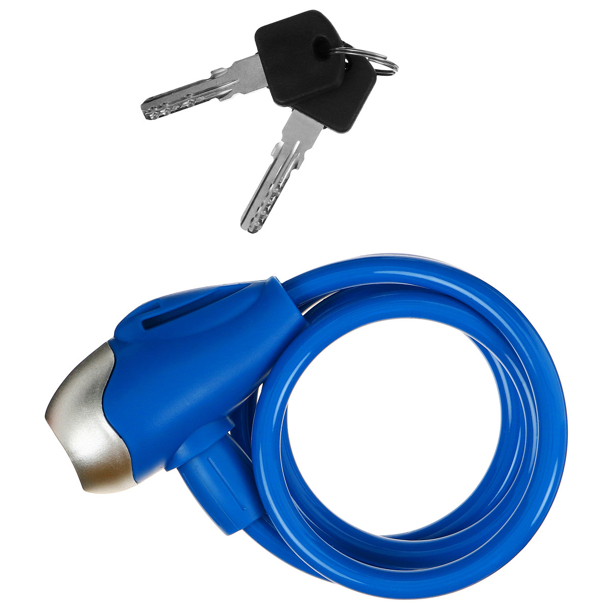 Велосипедный замок dream bike, детский, 8×1000 мм, синий